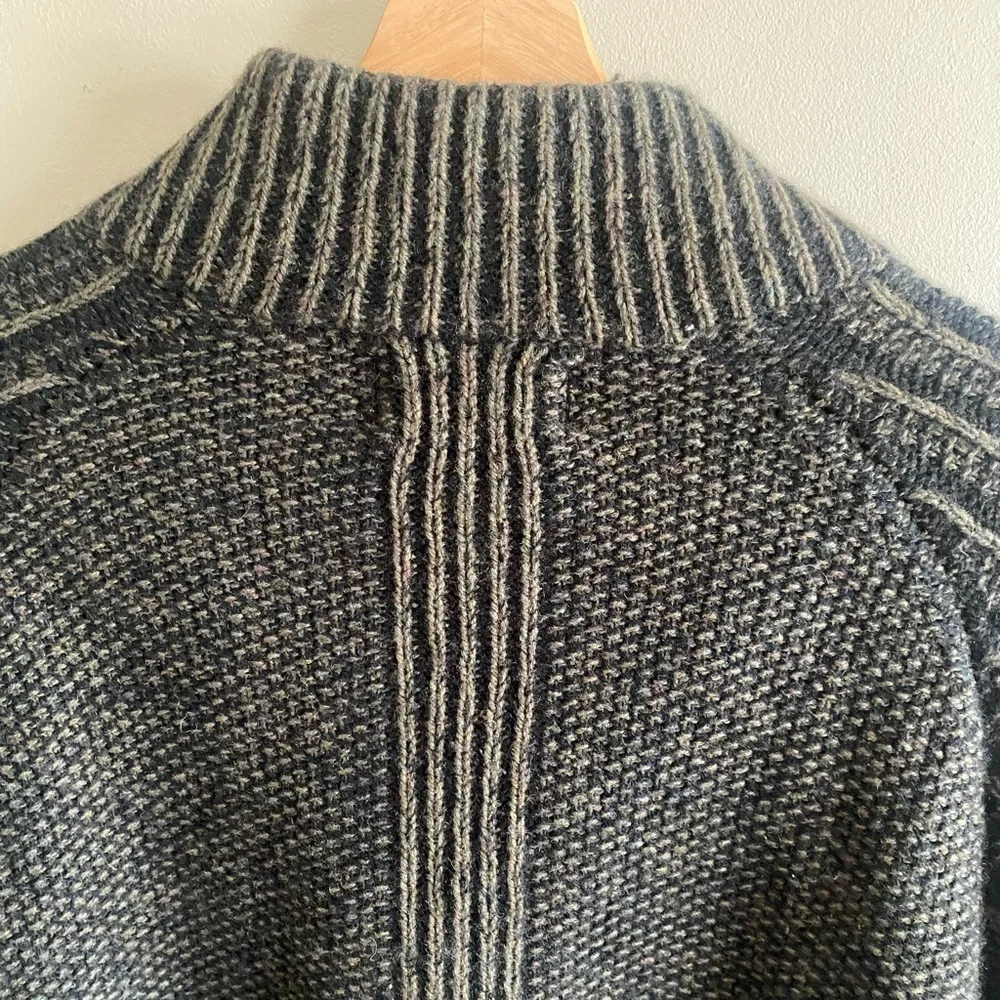 Fisherman Out Of Ireland Ribbed Sweater Men XXL Brown Virgin Wool Donegal - Picture 10 of 12